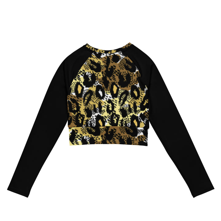 Recycled long-sleeve crop top