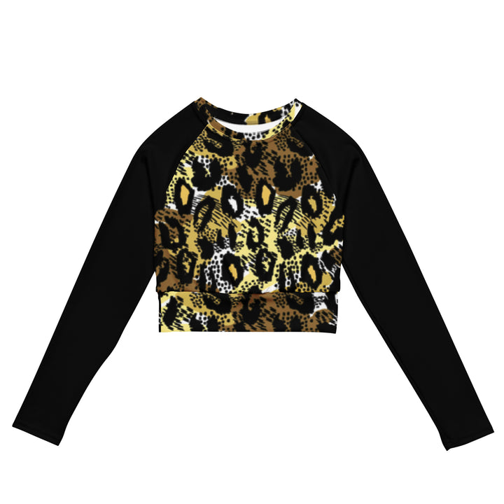 Recycled long-sleeve crop top