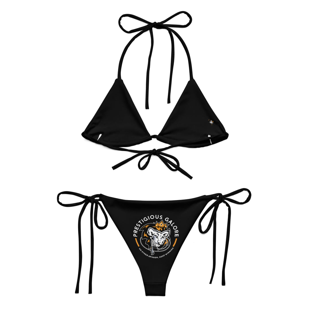 All-over print recycled string bikini