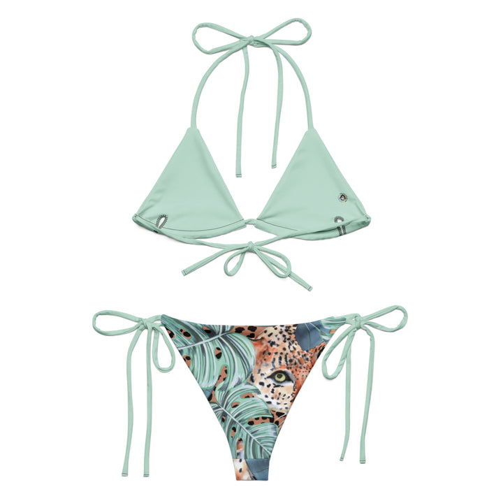 All-over print recycled string bikini