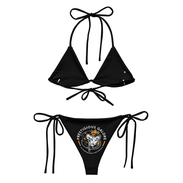 All-over print recycled string bikini