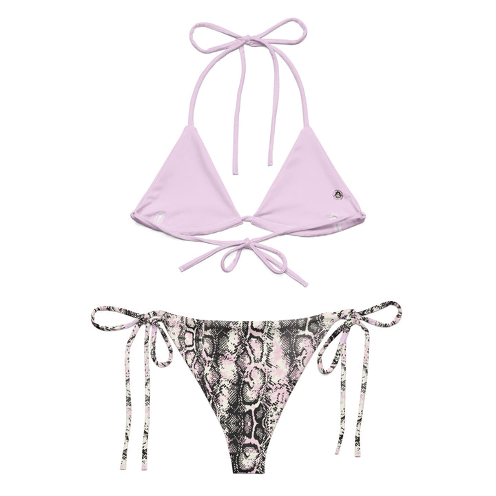 All-over print recycled string bikini