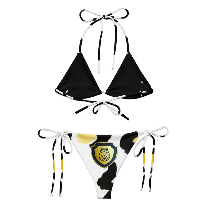 All-over print recycled string bikini