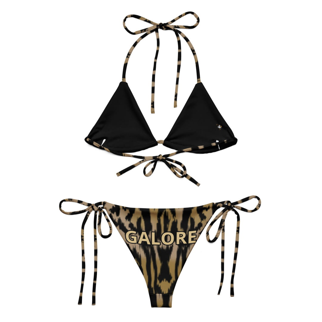 All-over print recycled string bikini