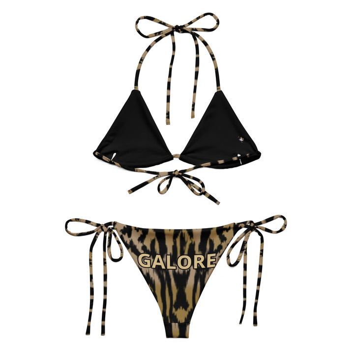 All-over print recycled string bikini