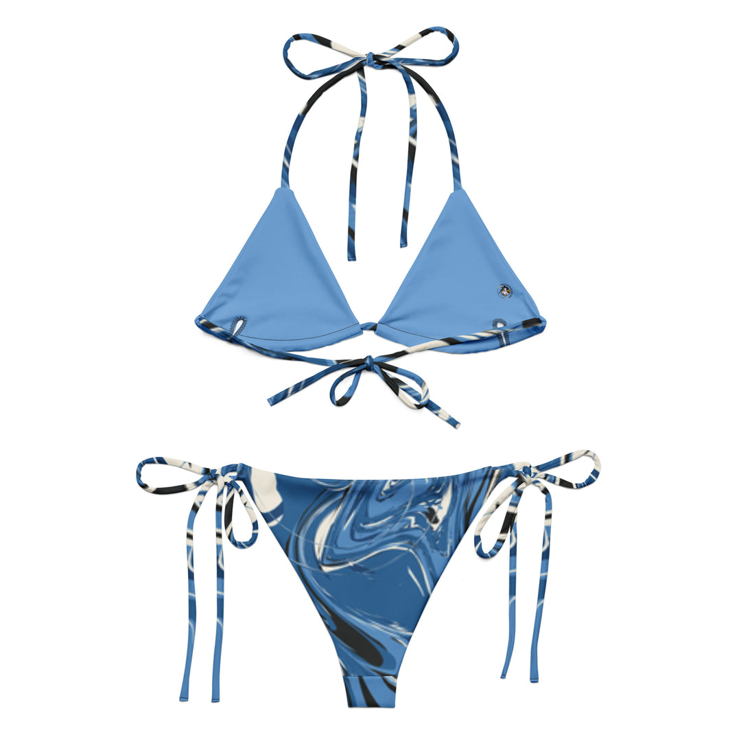 All-over print recycled string bikini