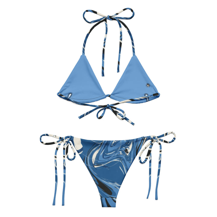 All-over print recycled string bikini