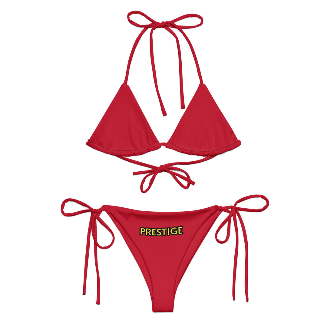 All-over print recycled string bikini