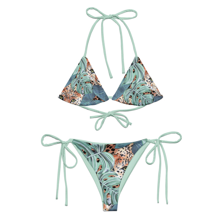 All-over print recycled string bikini
