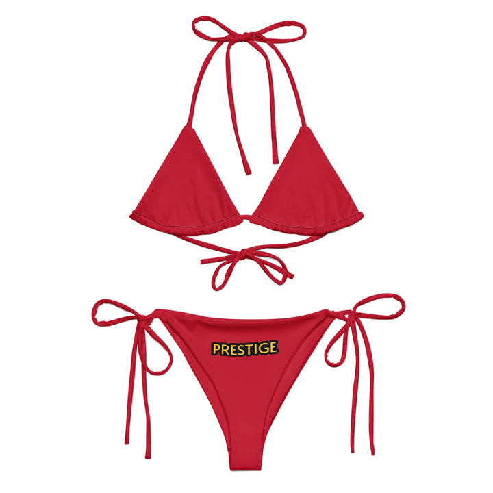 All-over print recycled string bikini