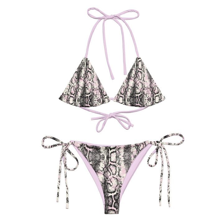 All-over print recycled string bikini