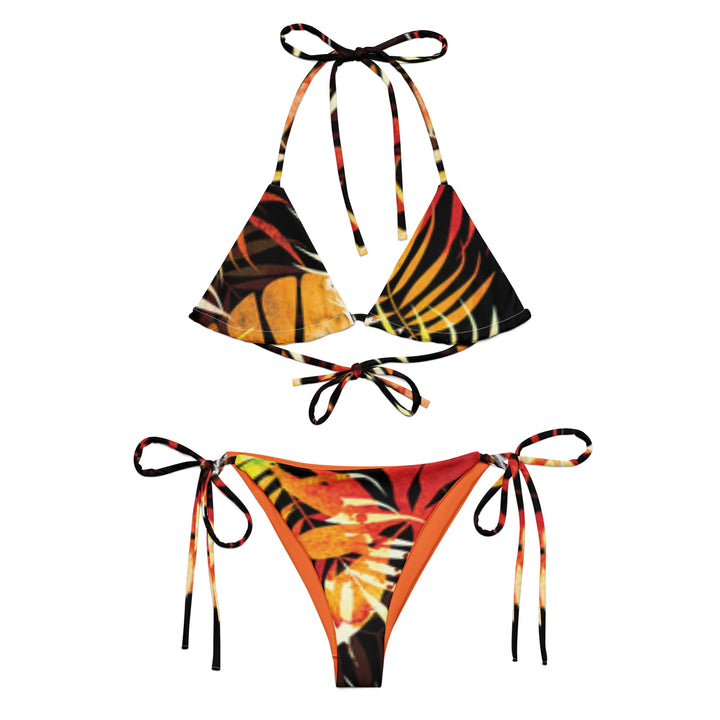 All-over print recycled string bikini