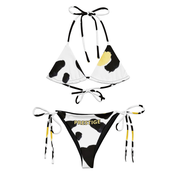 All-over print recycled string bikini