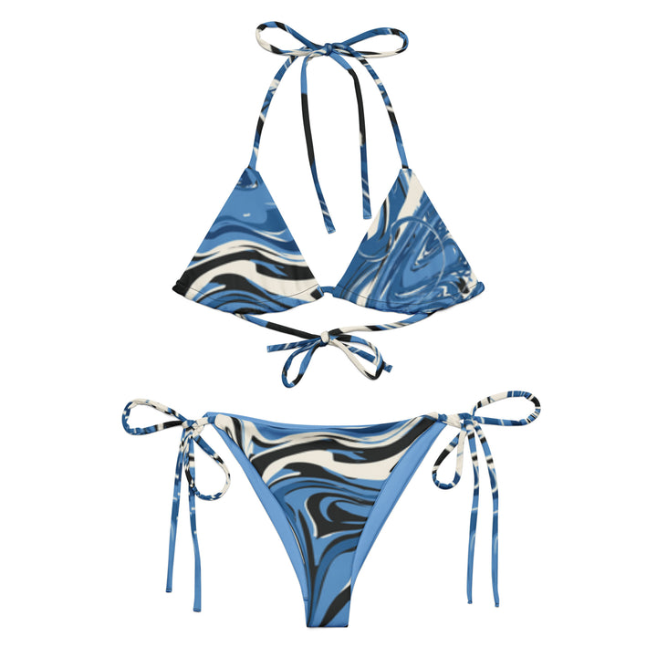 All-over print recycled string bikini