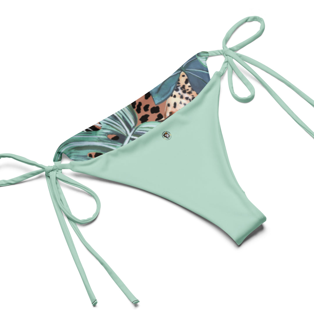 All-over print recycled string bikini