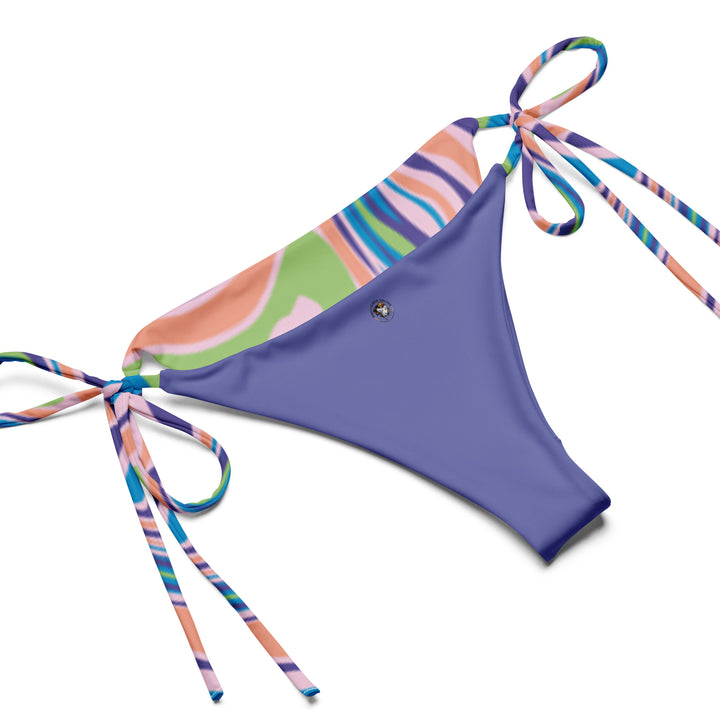 All-over print recycled string bikini