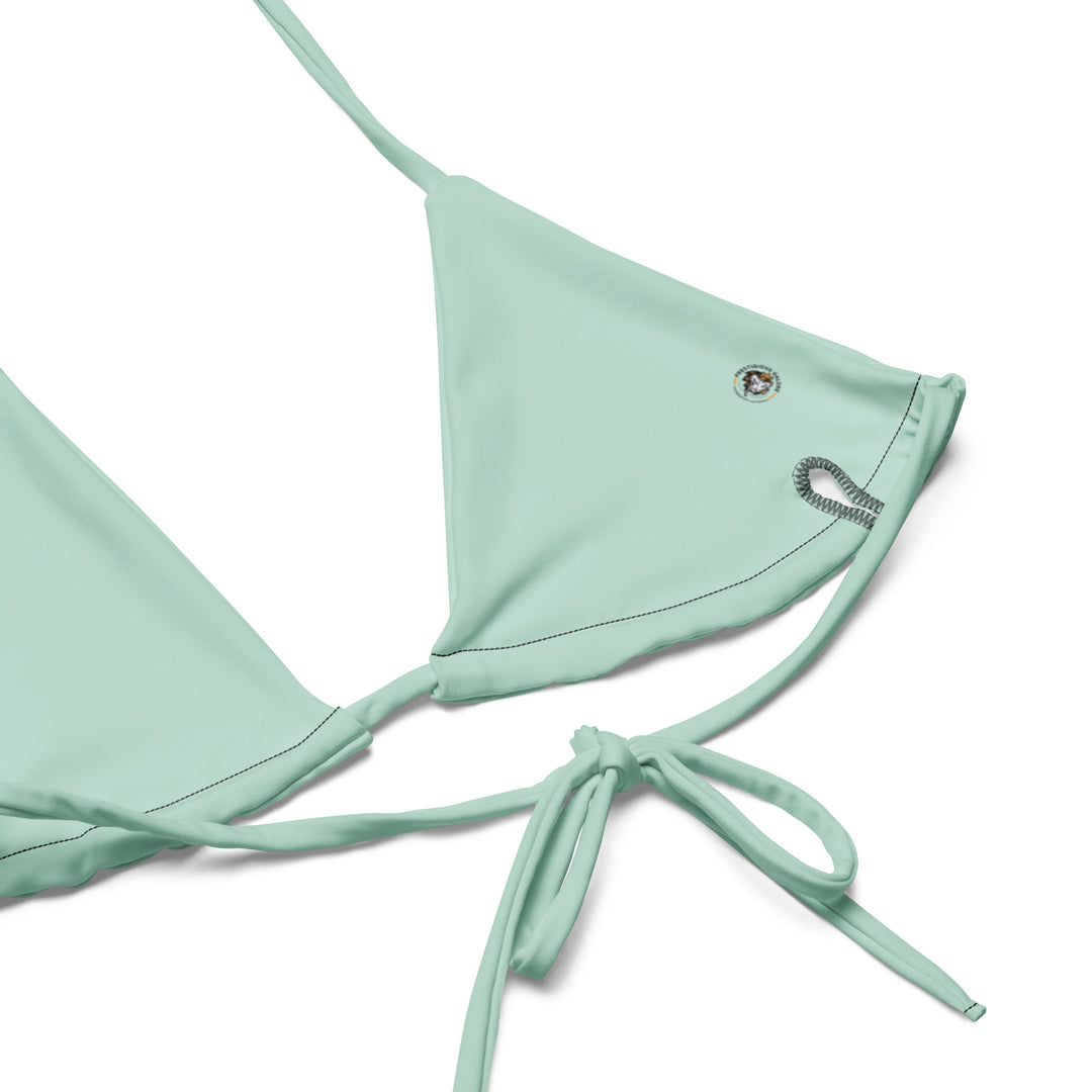 All-over print recycled string bikini