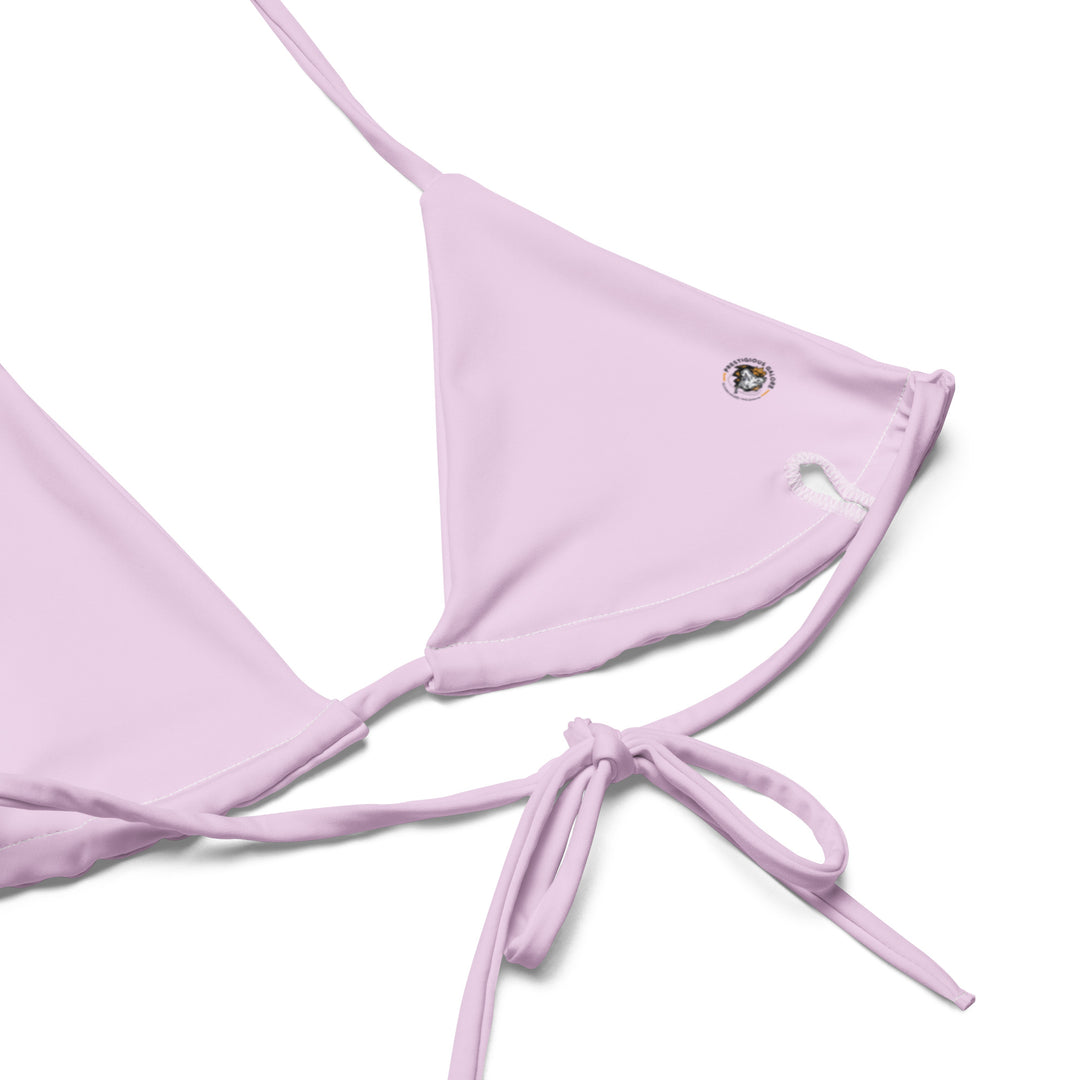All-over print recycled string bikini
