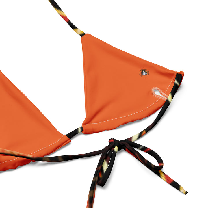 All-over print recycled string bikini