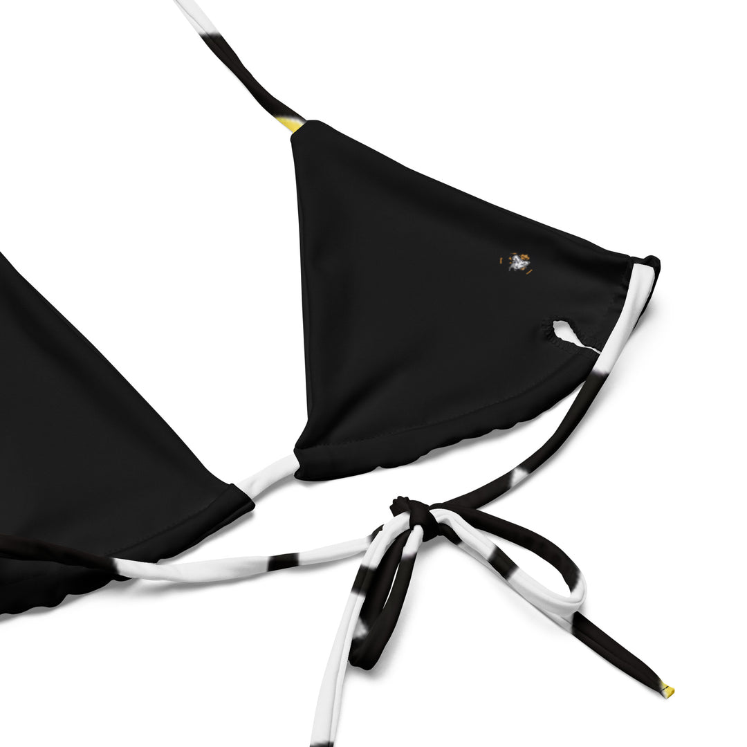 All-over print recycled string bikini