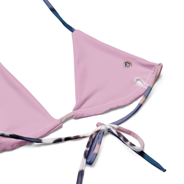 All-over print recycled string bikini